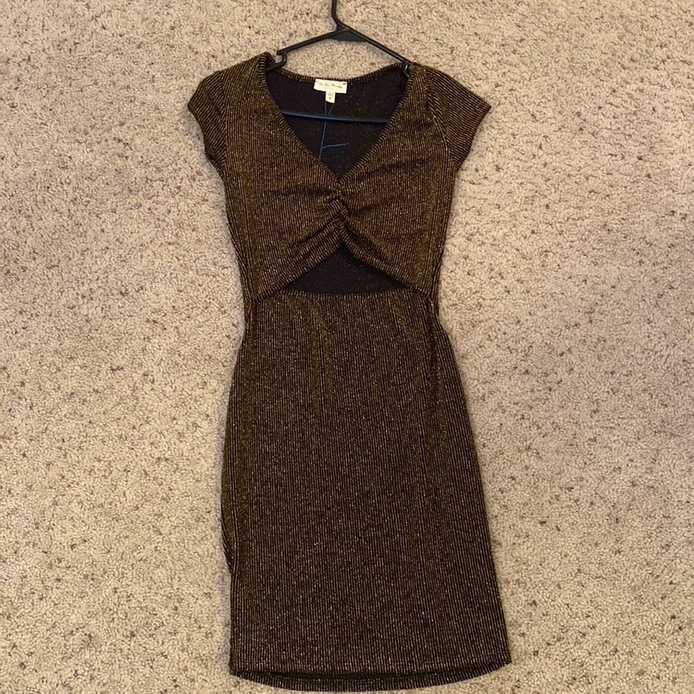 NWT gold party dress